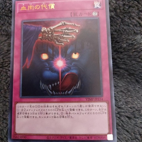 血肉の代償 遊戯王
