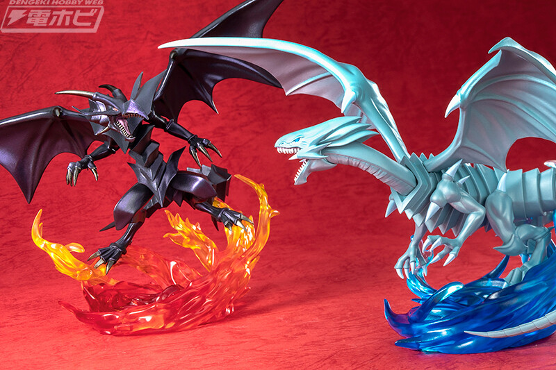 遊戯王 フィギュアMONSTERS CHRONICLE「青眼の白龍」「真紅眼の黒竜