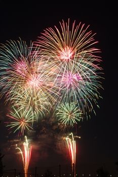 新横浜花火大会の花火