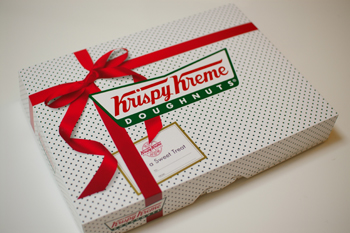 クリスピークリームドーナツのパッケージ
