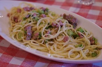 横浜桜木町にあるイタリアン「キアッキェローネ」のパスタ