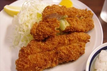 新丸子にある和食屋「ふく屋」の串かつ定食