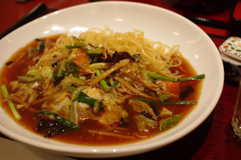 トレッサ横浜にある和食レストラン「麻布茶房」の焼そば