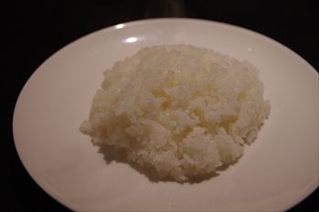 横浜日吉にあるハンバーグのお店「やながわ精肉店」のライス