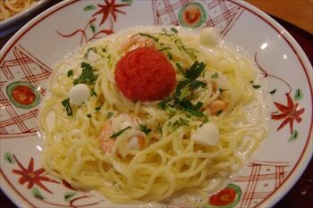 新横浜にあるたらこパスタ専門店「たらこと私」のパスタ