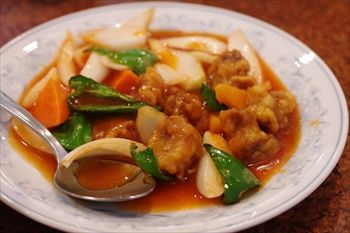 横浜中華街にある中華料理店「慶福楼」の酢豚