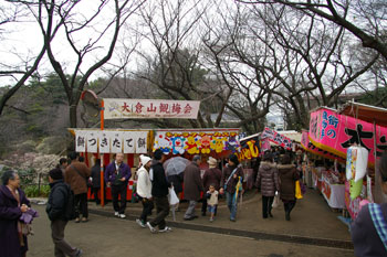 横浜大倉山の観梅会の入り口