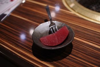 横浜元町にある焼肉屋さん「食彩和牛 しげ吉」のデザート