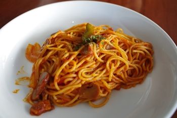 横浜大さん橋にあるカフェ「ハーバーズカフェ」のパスタ