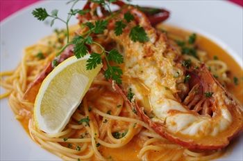 横浜みなとみらいにあるレストラン「セレブ・デ・トマト」のパスタ