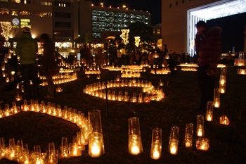 横浜みなとみらいのキャンドルカフェの会場