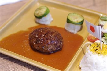 横浜みなとみらいにあるいしがまやハンバーグのキッズセット