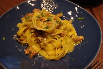 横浜みなとみらいにあるイタリアン「Trattoria Tabule」のパスタ