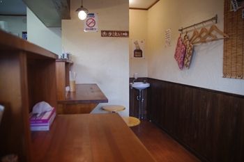 大和にあるラーメン店「しんたけ」の店内