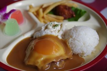 横浜仲町台にあるハワイアンカフェ「H1 CAFE」のキッズプレート