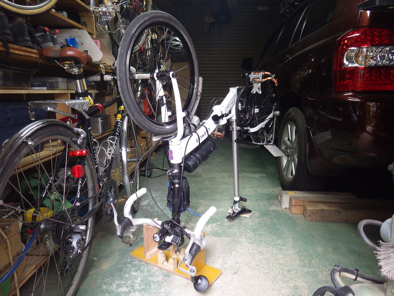 自転車乗るだけでフラフラフラフラ