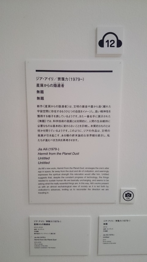 森美術館 宇宙と芸術展 ジア・アイリ 解説