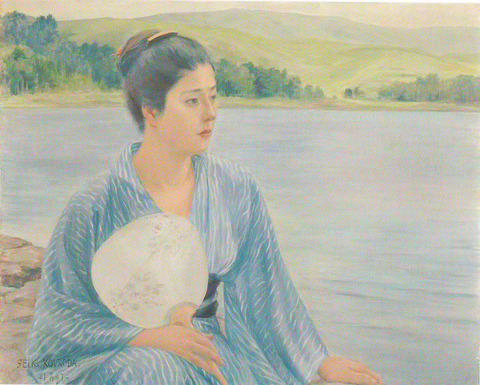 黒田清輝展 ポストカード 湖畔