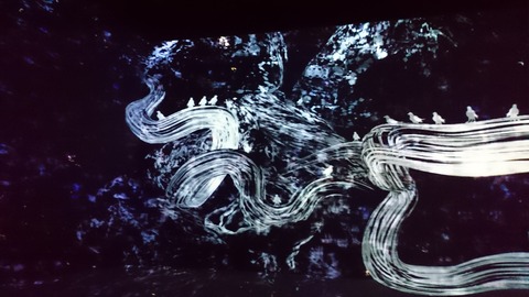 森美術館 宇宙と芸術展 チームラボ インスタレーション カラス02