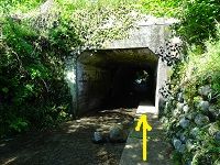 024-3 川沿いのトンネルを潜る