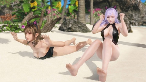 腹筋 背筋  セクシーポーズ DOAXVV