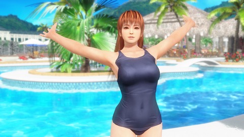 スク水 かすみ DOAXVV おっぱい運動