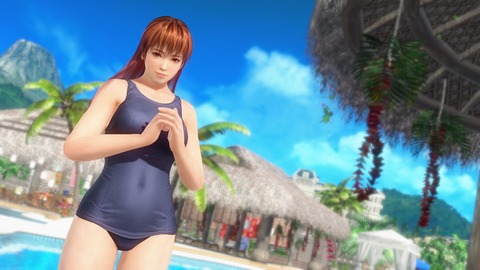 スク水 かすみ DOAXVV プールサイド