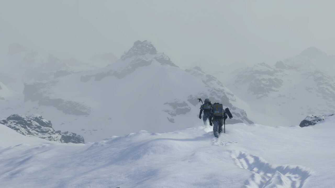 デスストランディング 雪山登山を楽しむ 一番高い雪山を制覇 登山で一番大事な事 Kuma16 スクショ メモ帳 置き場