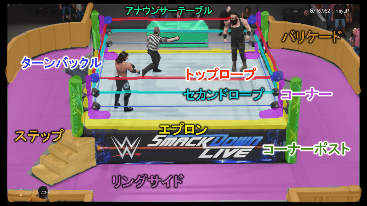 Wwe2k19 操作方法の一覧 初心者 基本編 Kuma16 スクショ メモ帳 置き場