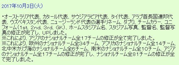 ウイイレ18 Ps3版インポートデータ 神データ 登場 超サッカーの近況 Kuma16 スクショ メモ帳 置き場