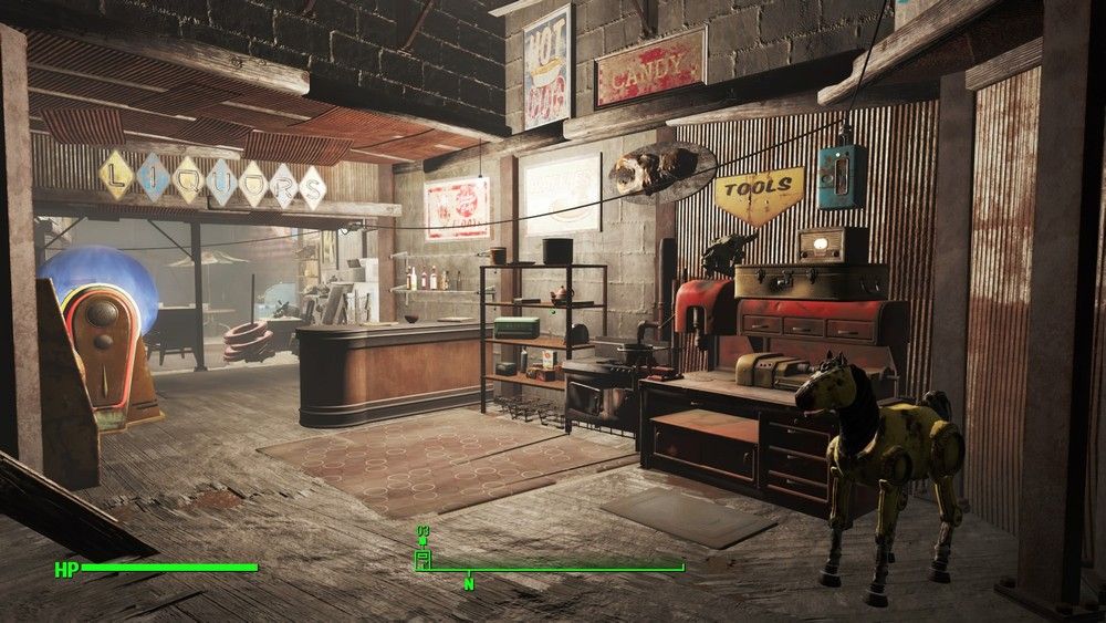 フォールアウト４ ホームプレート家具配置完了 クラフト 建設 Fallout4 Kuma16 スクショ メモ帳 置き場