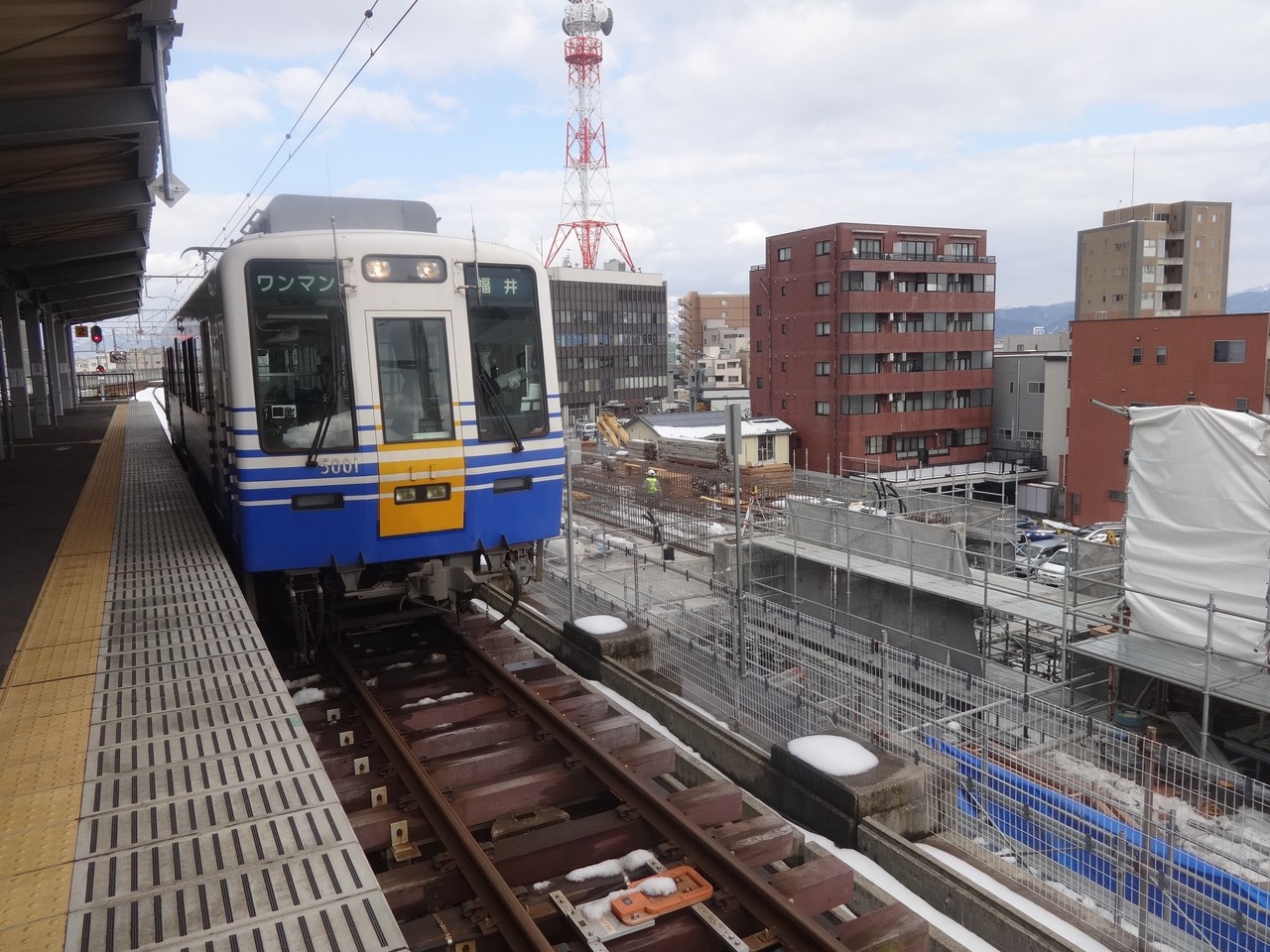 えちぜん鉄道福井駅高架化事業にて B B L T