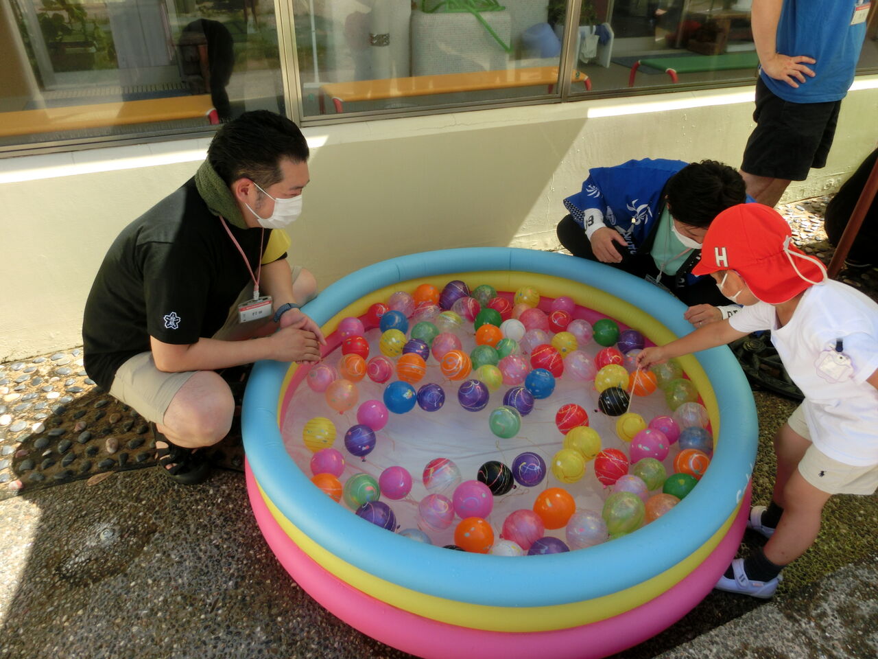 夏まつり おやじの会 ヨーヨー釣り 熊本大学教育学部附属幼稚園pta