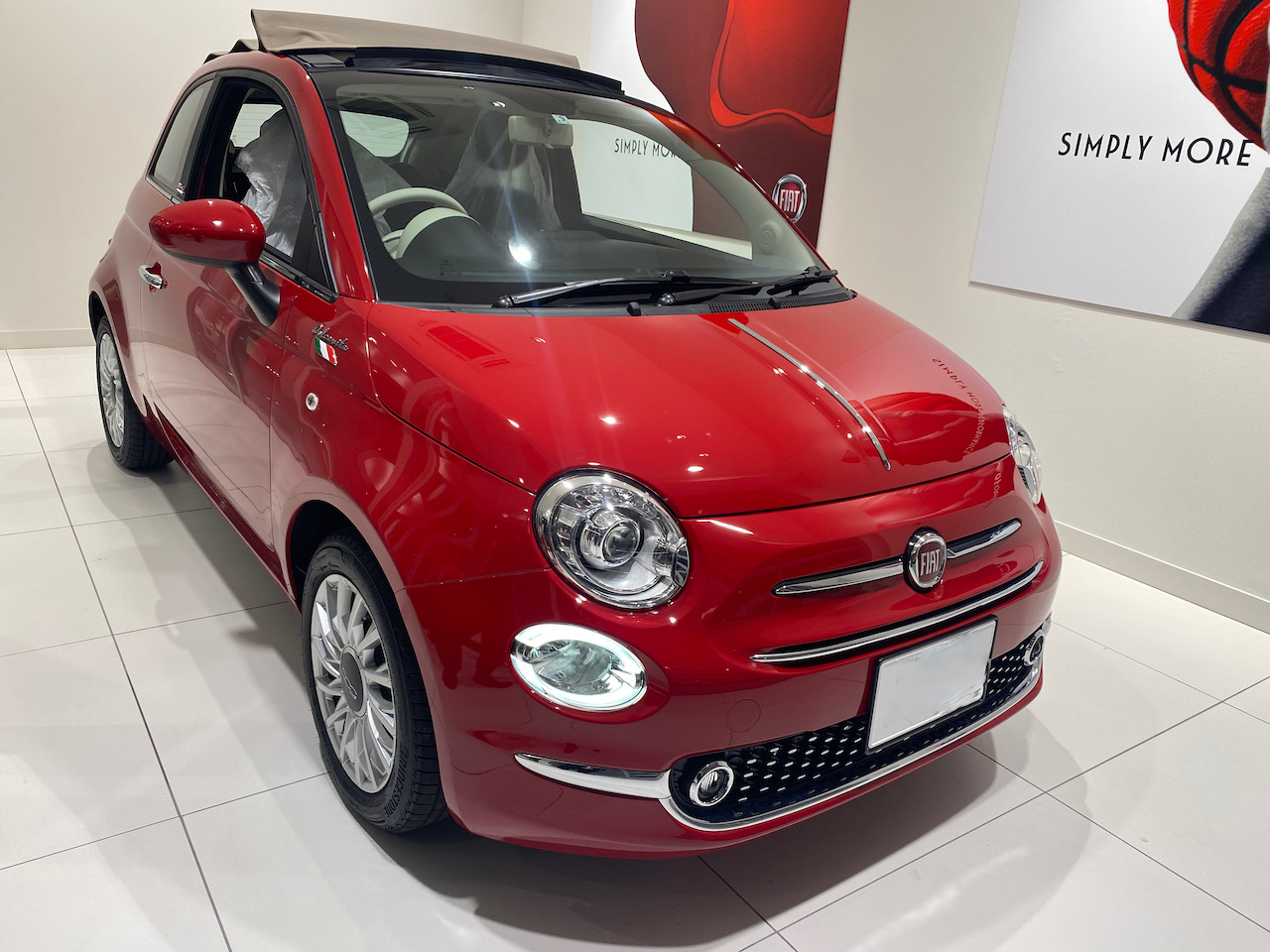 ダークブラウン 茶色 フィアット ミラーカバー 500C チンクエチェント