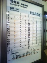時刻表