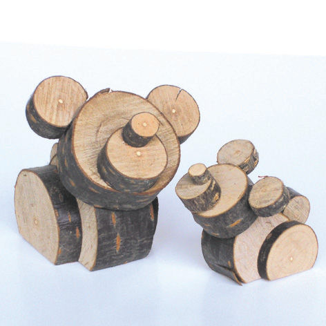 動物シリーズ クマ 自然屋熊五郎の木枝クラフト