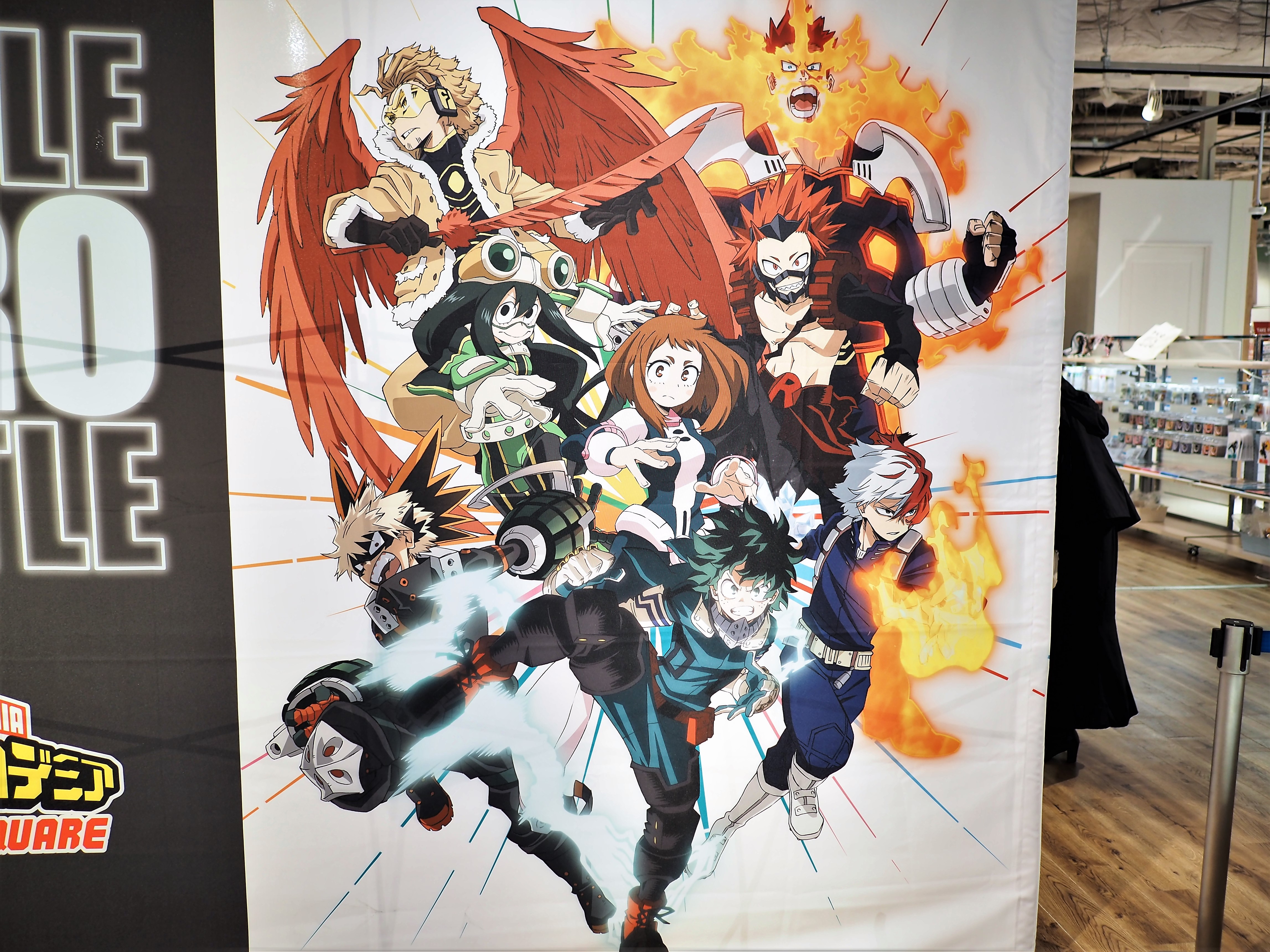 僕のヒーローアカデミア 期間限定ポップアップイベント 岸明日香ちゃんの写真集イベントの心斎橋オーパ 本館６階特設会場で３月25日 金 4月5日 火 まで開かれていました O クマジー王国のくまじろう
