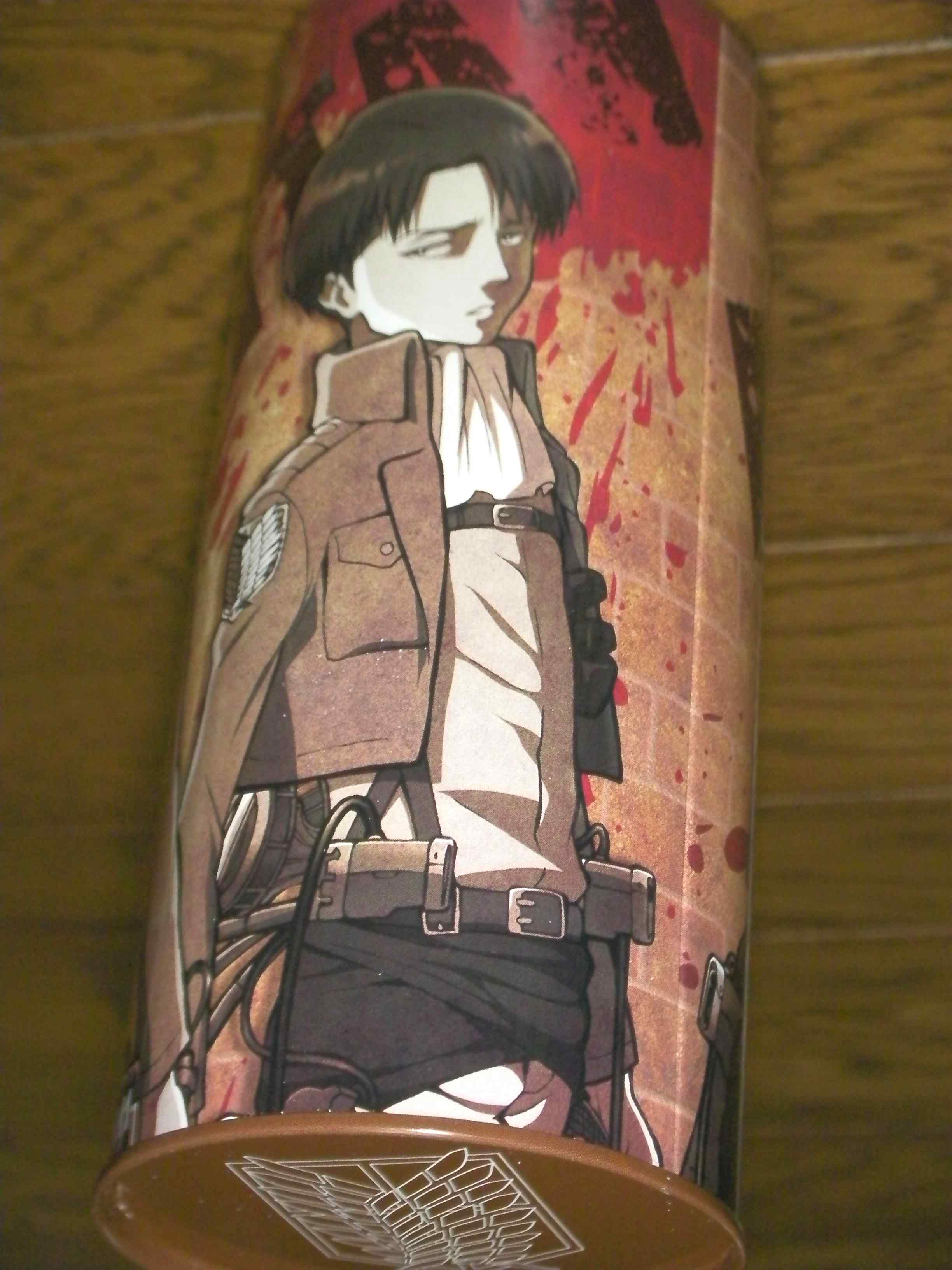 ローソン限定 進撃の巨人 オリジナル 缶バンク エレン リヴァイ ミカサ 貯金箱 進撃の巨人キャンペーン第3弾グッズ クマジー王国のくまじろう