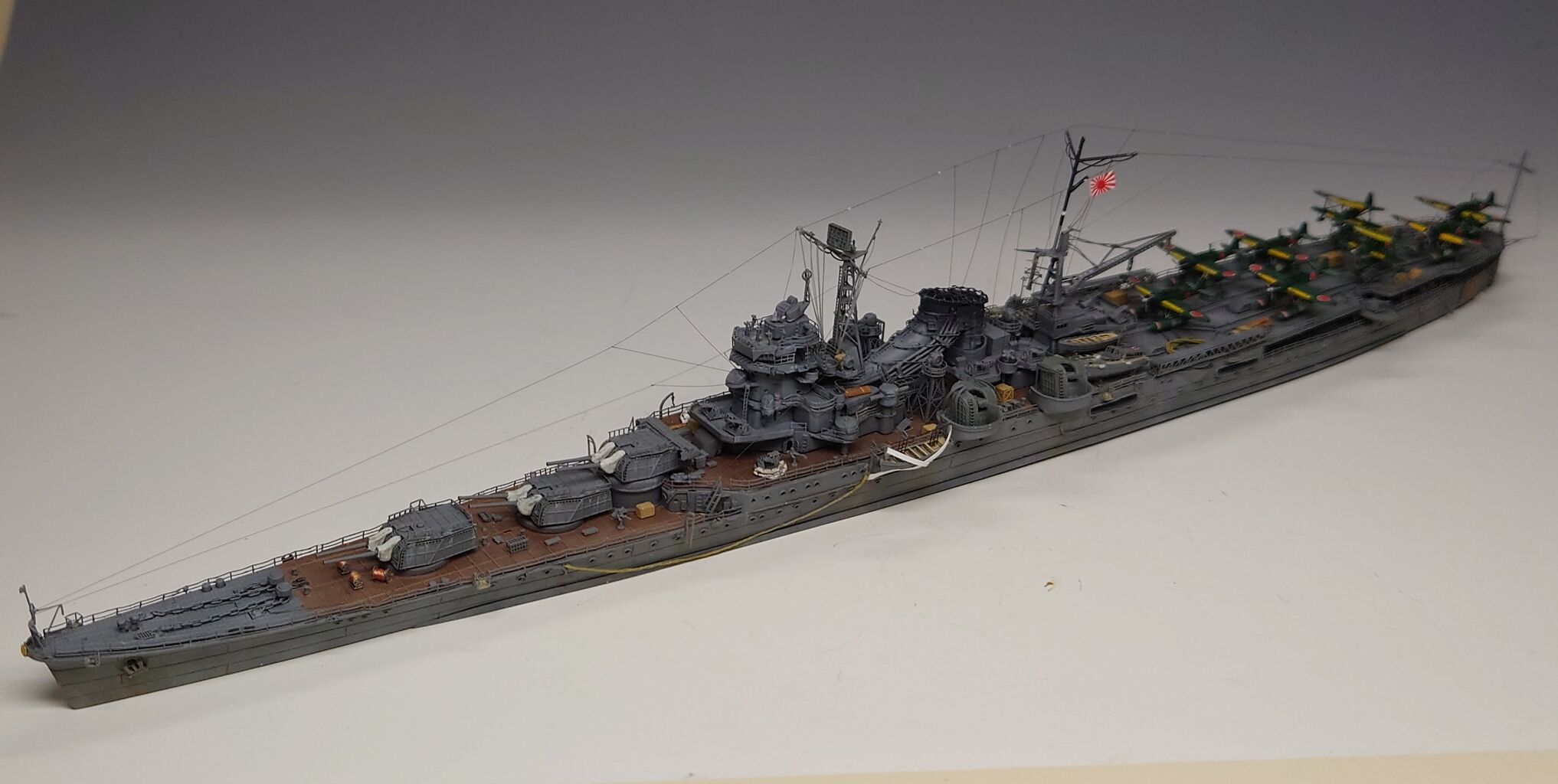 1/700 フジミ 旧帝国海軍 重巡洋艦 最上 製作 9 完成 : kumakino