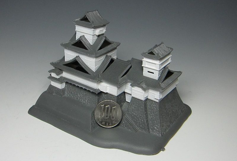 kumakinoのブログ 1/700 熊本城 くまもんVer. 製作 2 ざっとこんな感じ