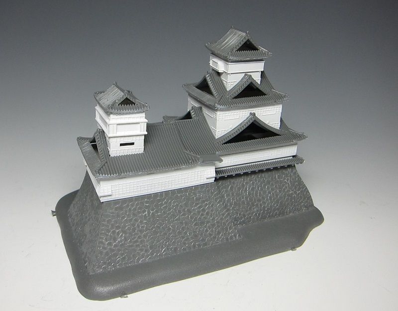 kumakinoのブログ 1/700 熊本城 くまもんVer. 製作 2 ざっとこんな感じ