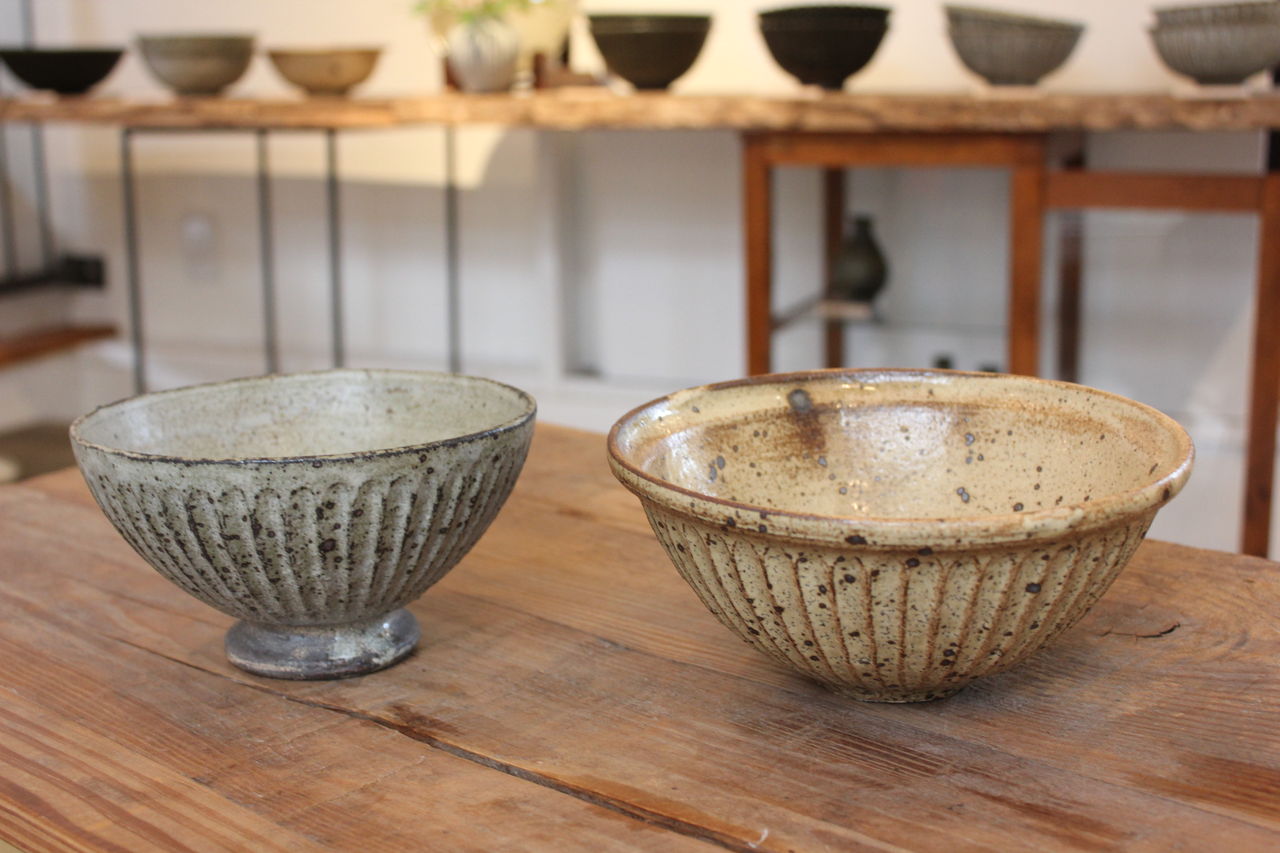 【未使用】　余宮隆 さん　しのぎ　鉢 余宮隆展より その5 @gallery : うつわ屋Living&Tableware NEWS