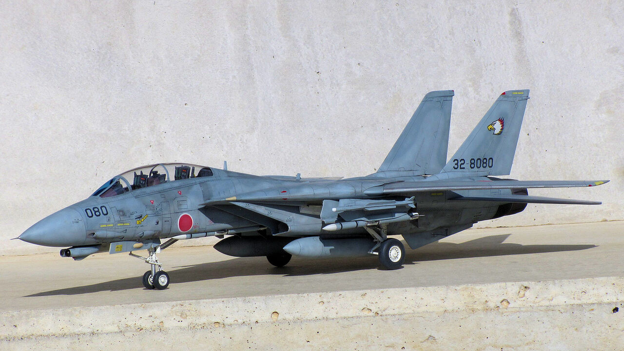 日本航空自衛隊 戦闘機モデル 1/144F14トムキャット F-14DJ改トムキャット 航空自衛隊”ジャパニーズボブテイル” : 熊猫製作所