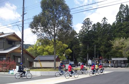 レンタサイクルで本宮を!