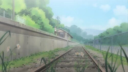 夏目友人帳聖地瀬戸石駅全景2