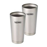 THERMOS 真空断熱タンブラー2個セット シルバー 400ml JMO-GP2