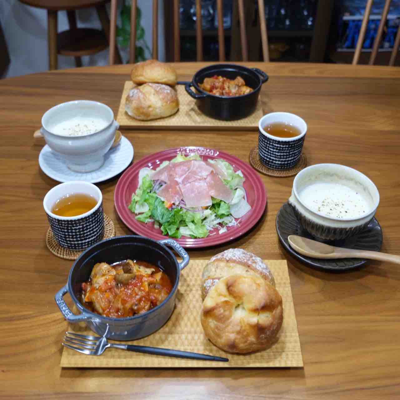 ストウブで作ってストウブに盛り付け 鍋好きのごはん日記 Powered By ライブドアブログ