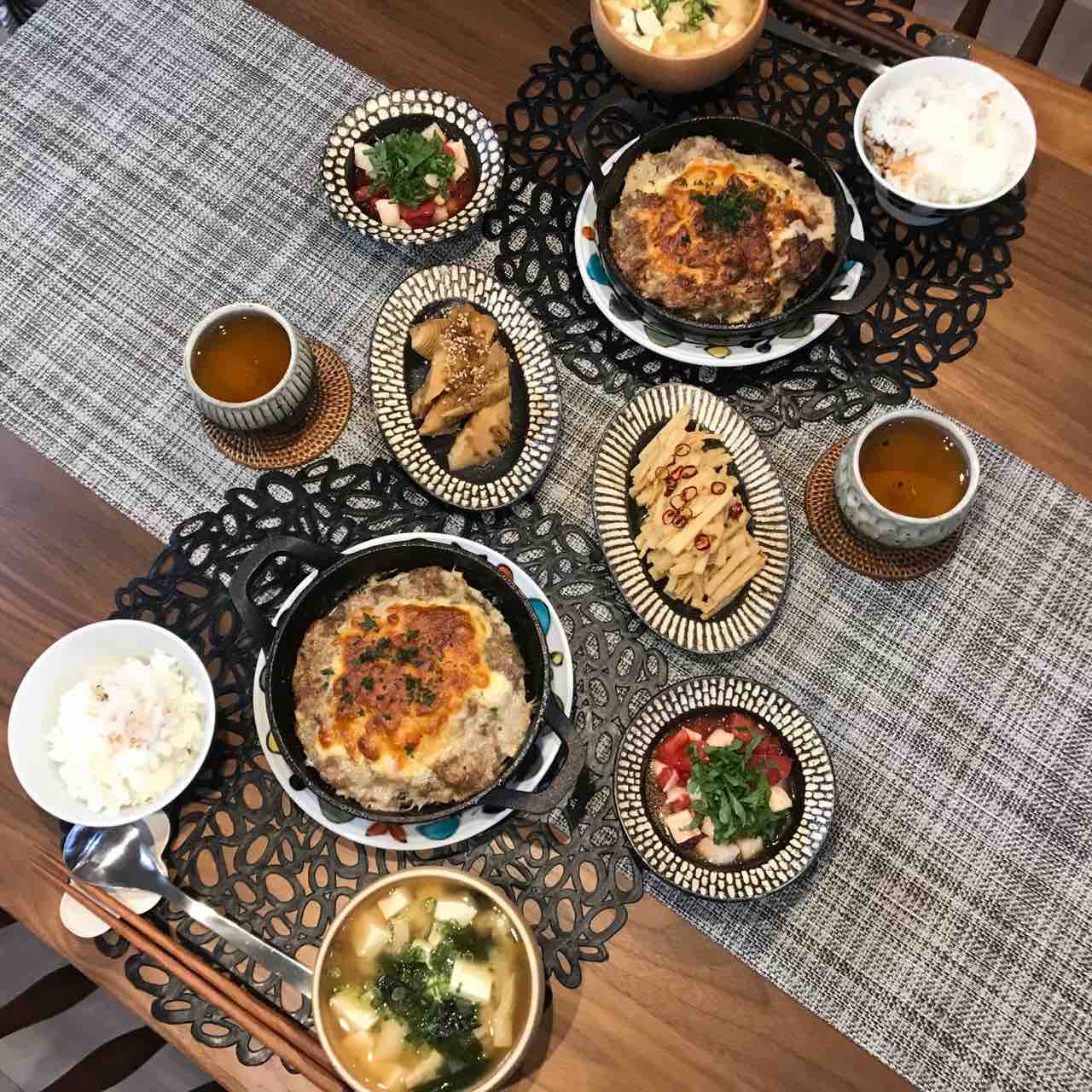 鉄皿でハンバーグラタンと新しい器で晩ごはん 鍋好きのごはん日記 Powered By ライブドアブログ