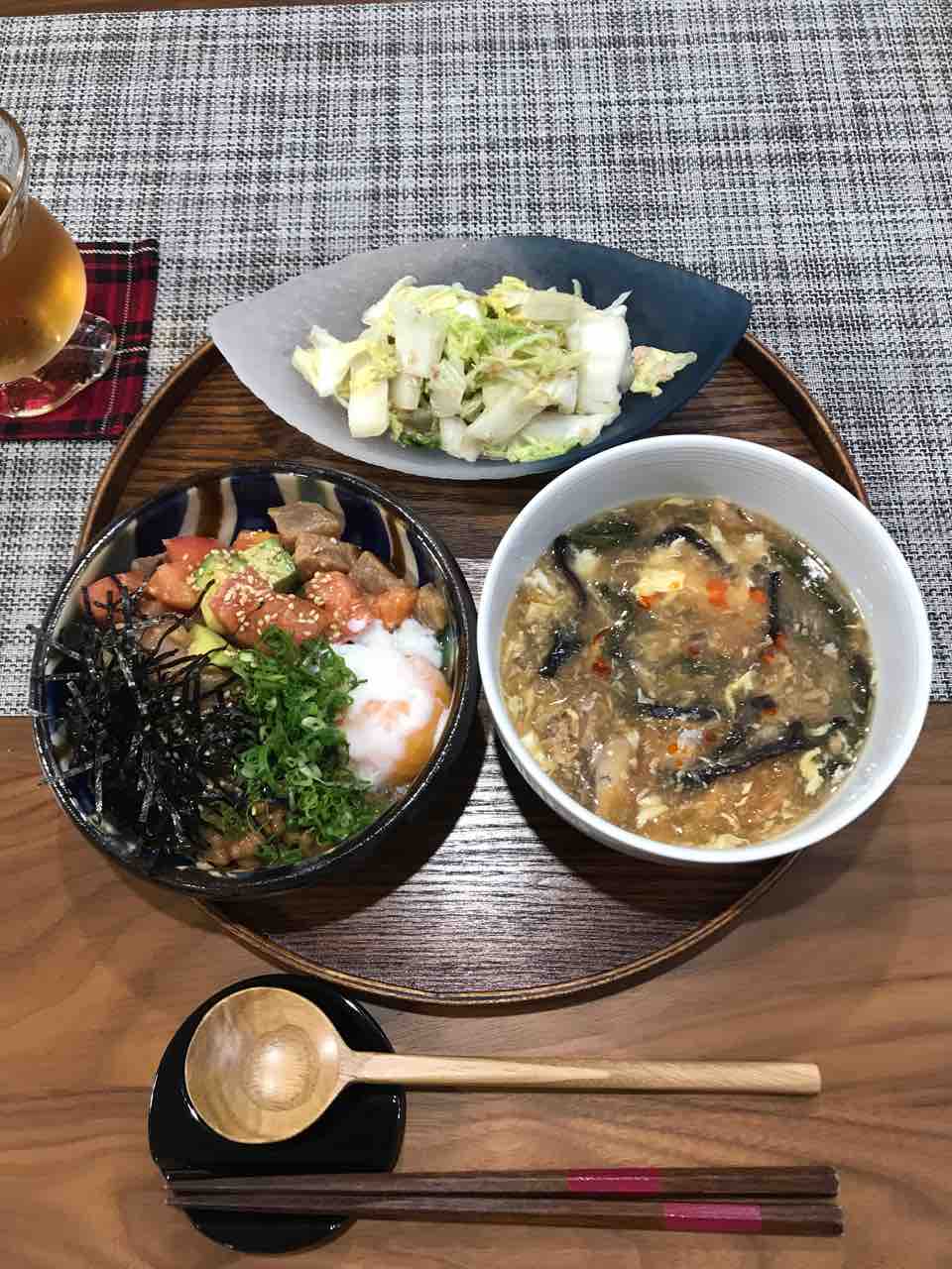 悪あがきダイエット 鯖缶サンラータンとアボカドまぐろ丼の晩ごはん 鍋好きのごはん日記 Powered By ライブドアブログ