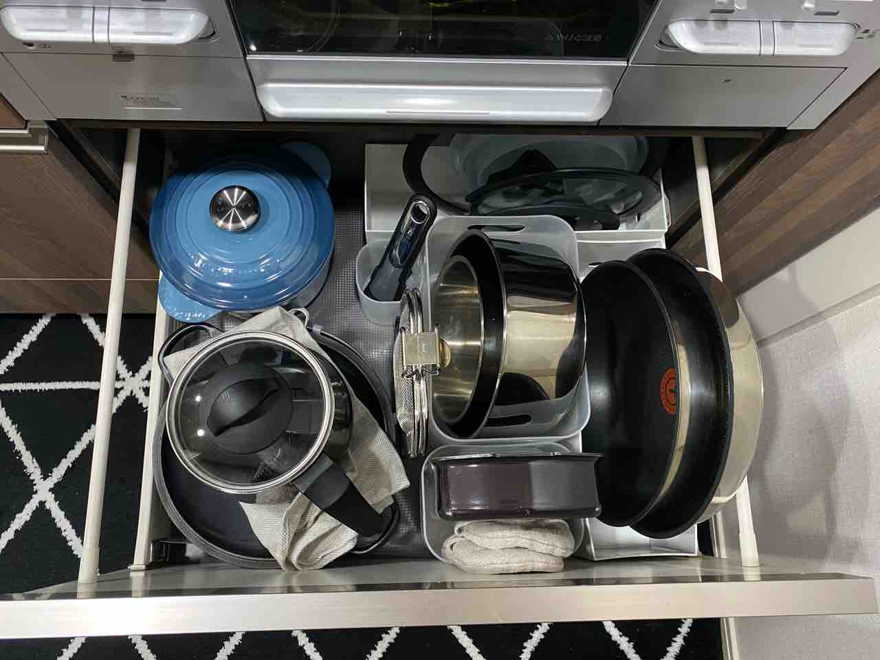 無印と100均アイテムで使いやすくなったティファールフライパンセットの収納 鍋好きのごはん日記 Powered By ライブドアブログ